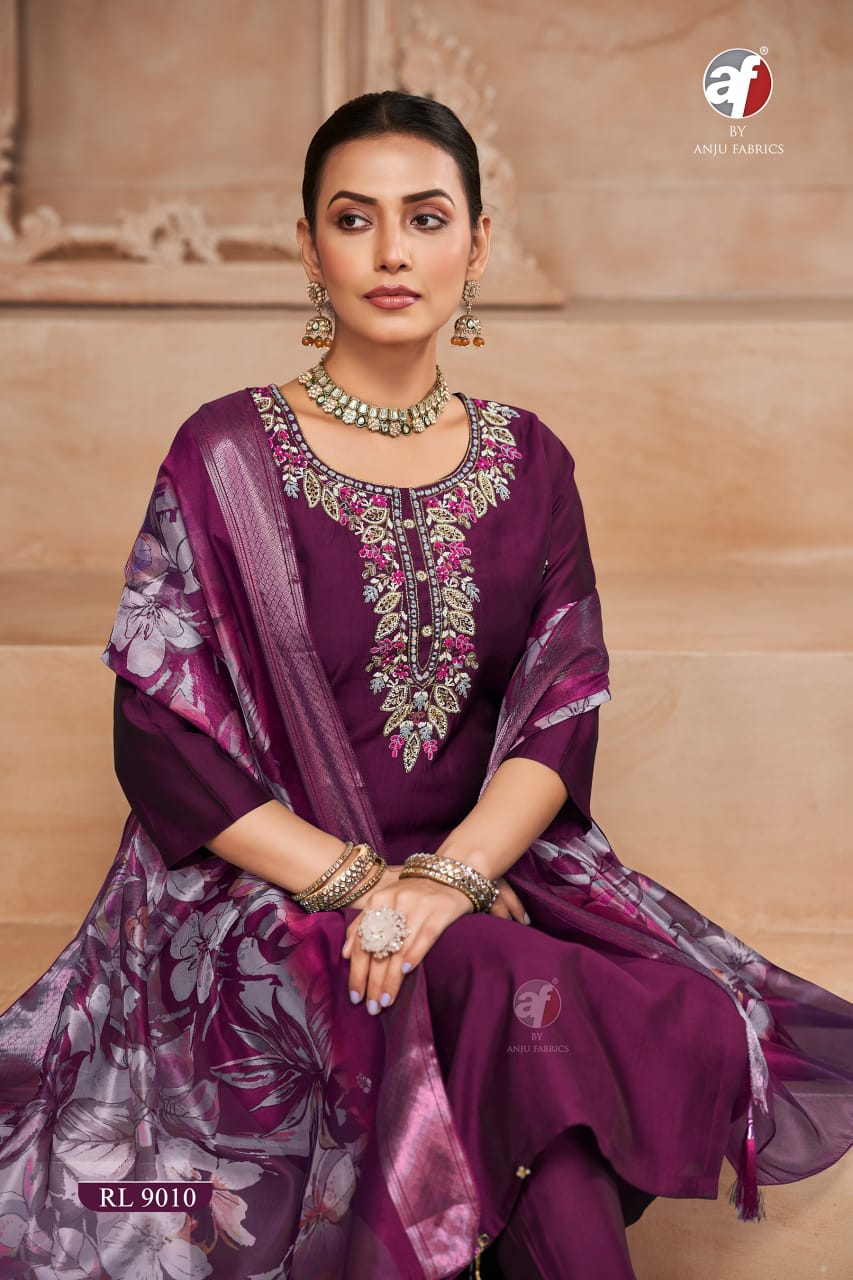 Premium Deep Magenta Heavy Embroidered Salwar Suit Set | RL 9010