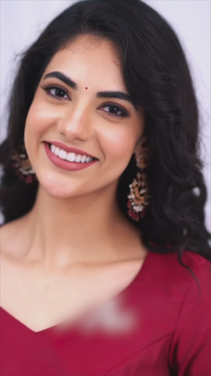 Maroon Banarasi Art Silk Kurta Pant Set with Zari Border